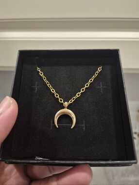 The Divine Crescent Gold Bracelet